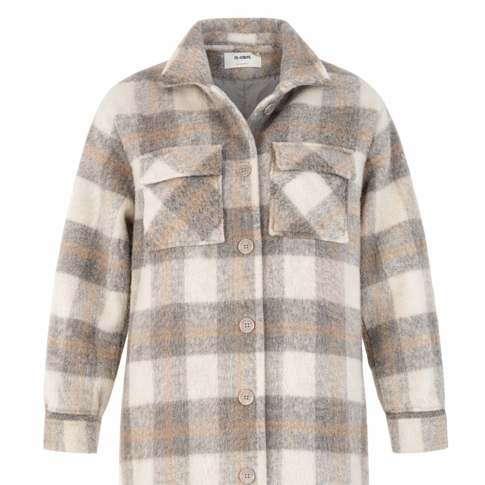 4th & Reckless Ronnie Plaid Brushed Long Shacket - Size XS